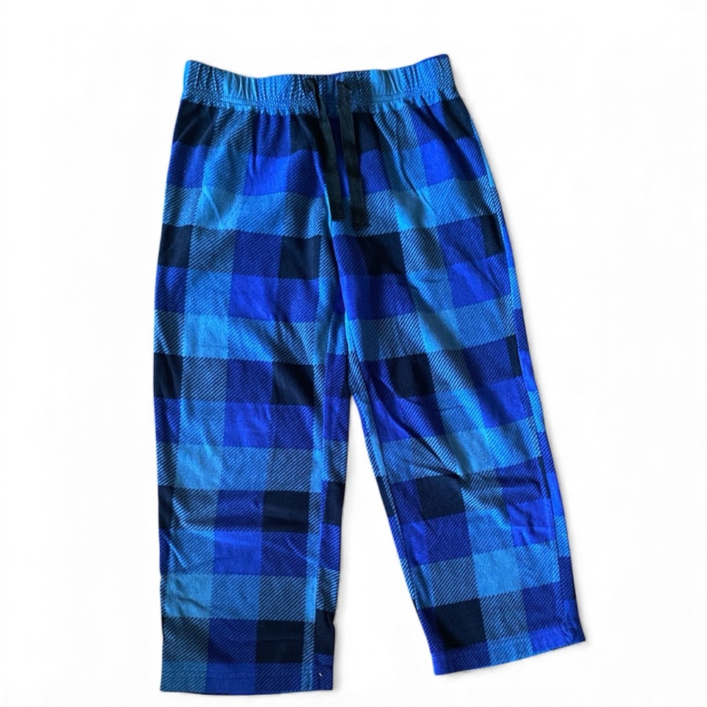 Arizona Jean Company Boys Blue Plaid Flannel PJ Lounge Pants Size 8